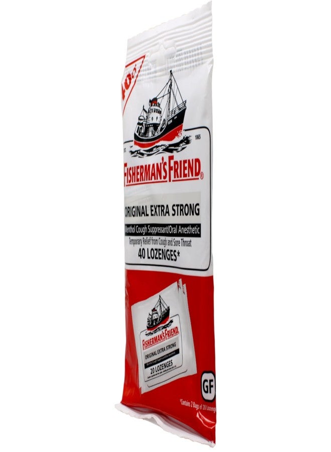 Gamenote Fisherman's Friend Original Extra Strong Menthol Cough Suppressant Lozenges - 40 ct, Pack of 3 - Image 4